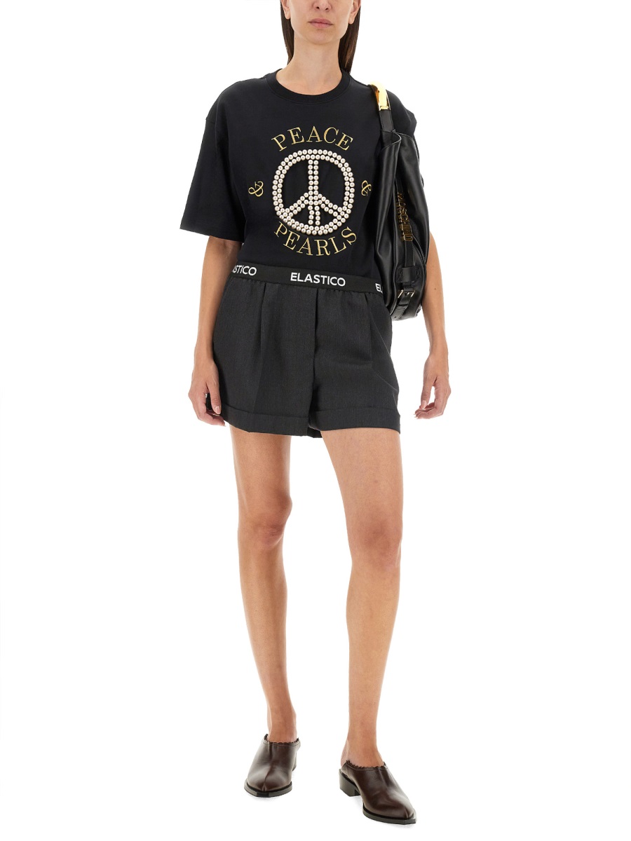 Moschino T-SHIRT WITH LOGO Zwart