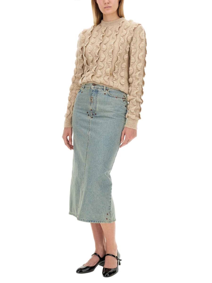 Moschino WOOL BLEND SWEATER Beige