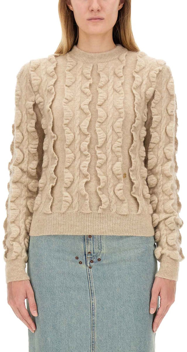 Moschino WOOL BLEND SWEATER Beige
