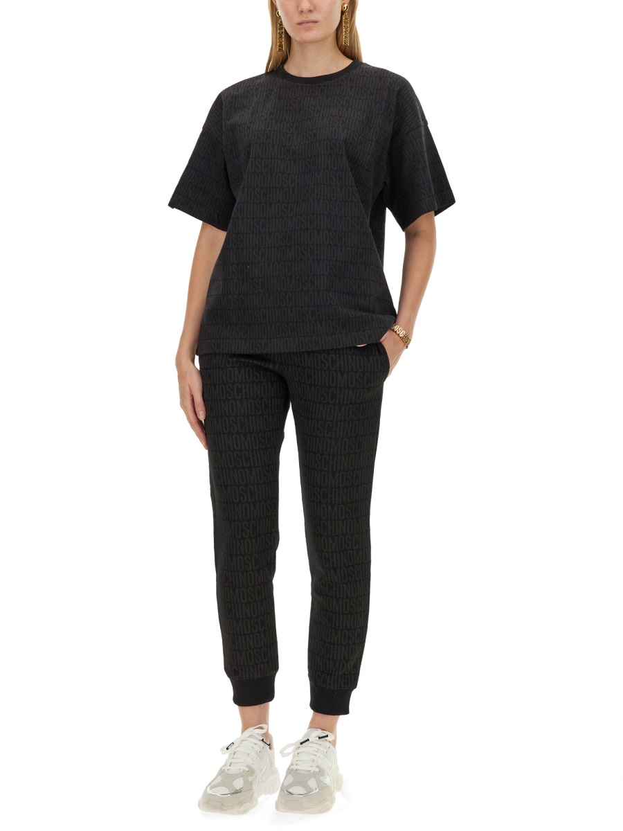 Moschino T-SHIRT WITH LOGO Zwart