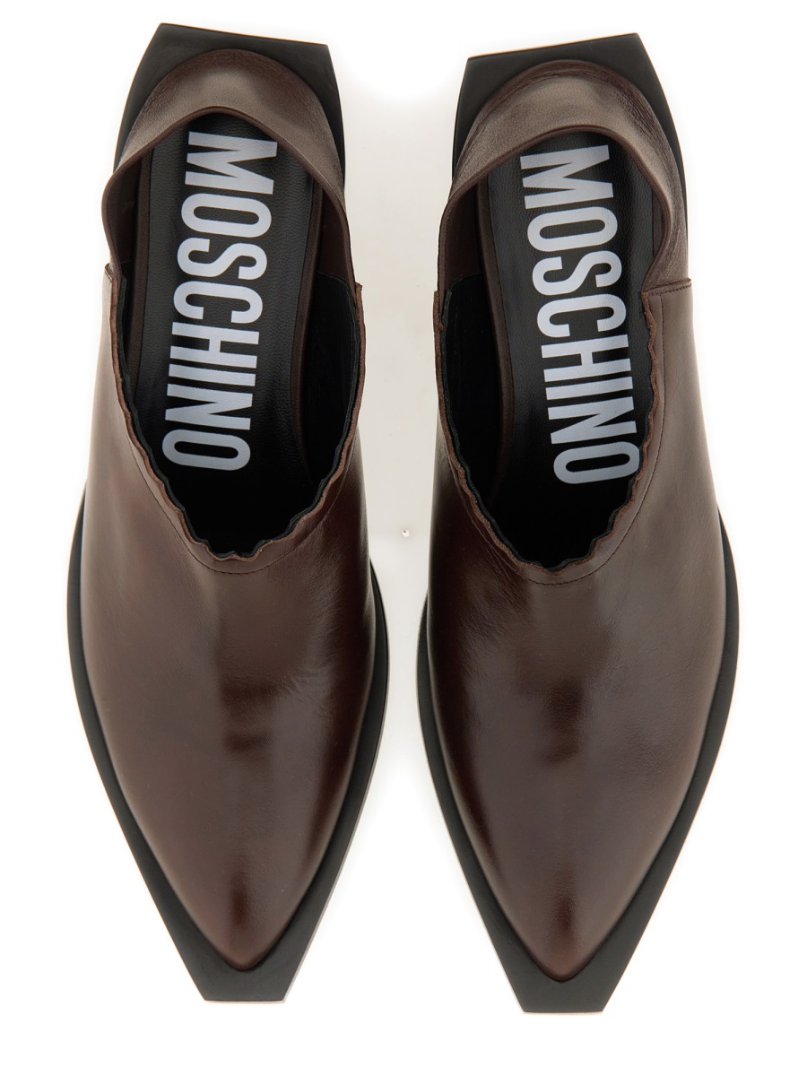 Moschino SHOOTIE CUBAN HEEL Bruin