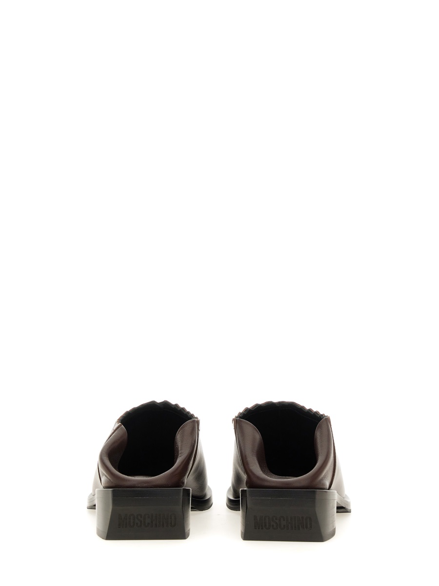 Moschino SHOOTIE CUBAN HEEL Bruin