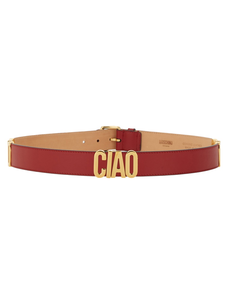 Moschino "HELLO" BELT Rood