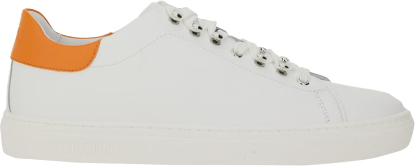 Moschino LEATHER SNEAKER Wit