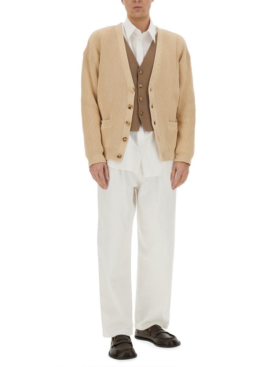 Moschino ORGANIC COTTON BLEND CARDIGAN Beige