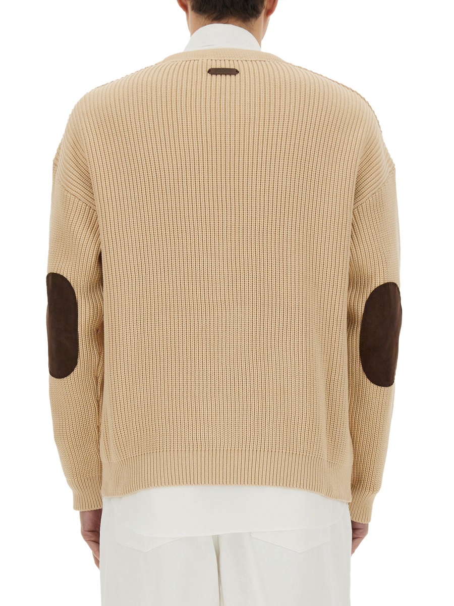 Moschino ORGANIC COTTON BLEND CARDIGAN Beige