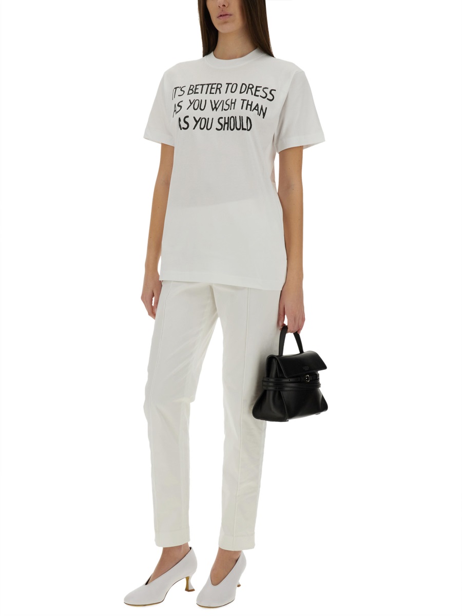 Moschino T-SHIRT WITH PRINT Wit