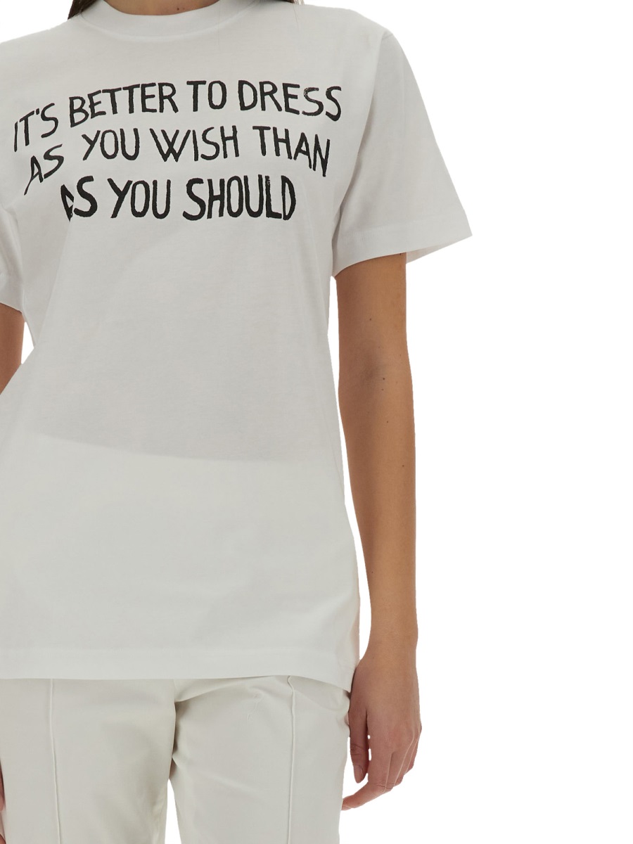 Moschino T-SHIRT WITH PRINT Wit