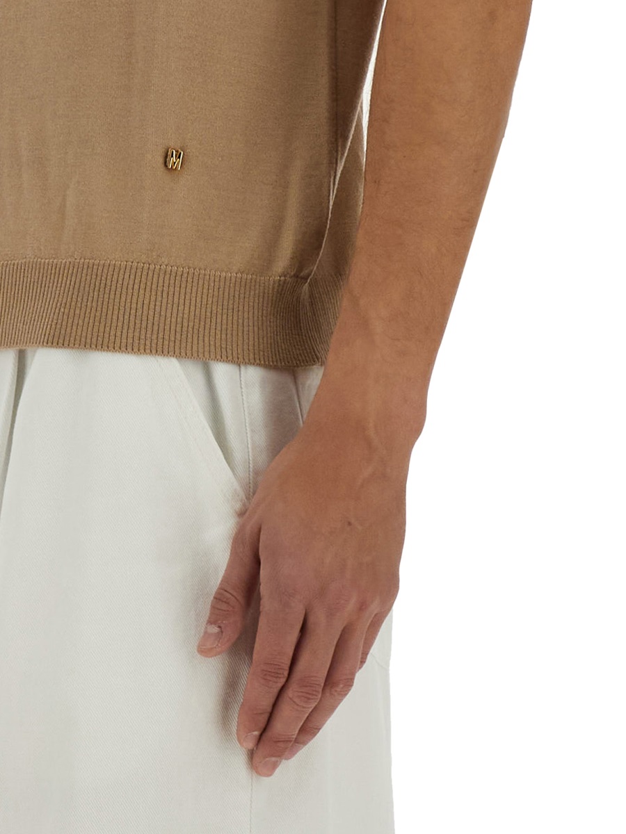 Moschino WOOL AND SILK SWEATER Beige