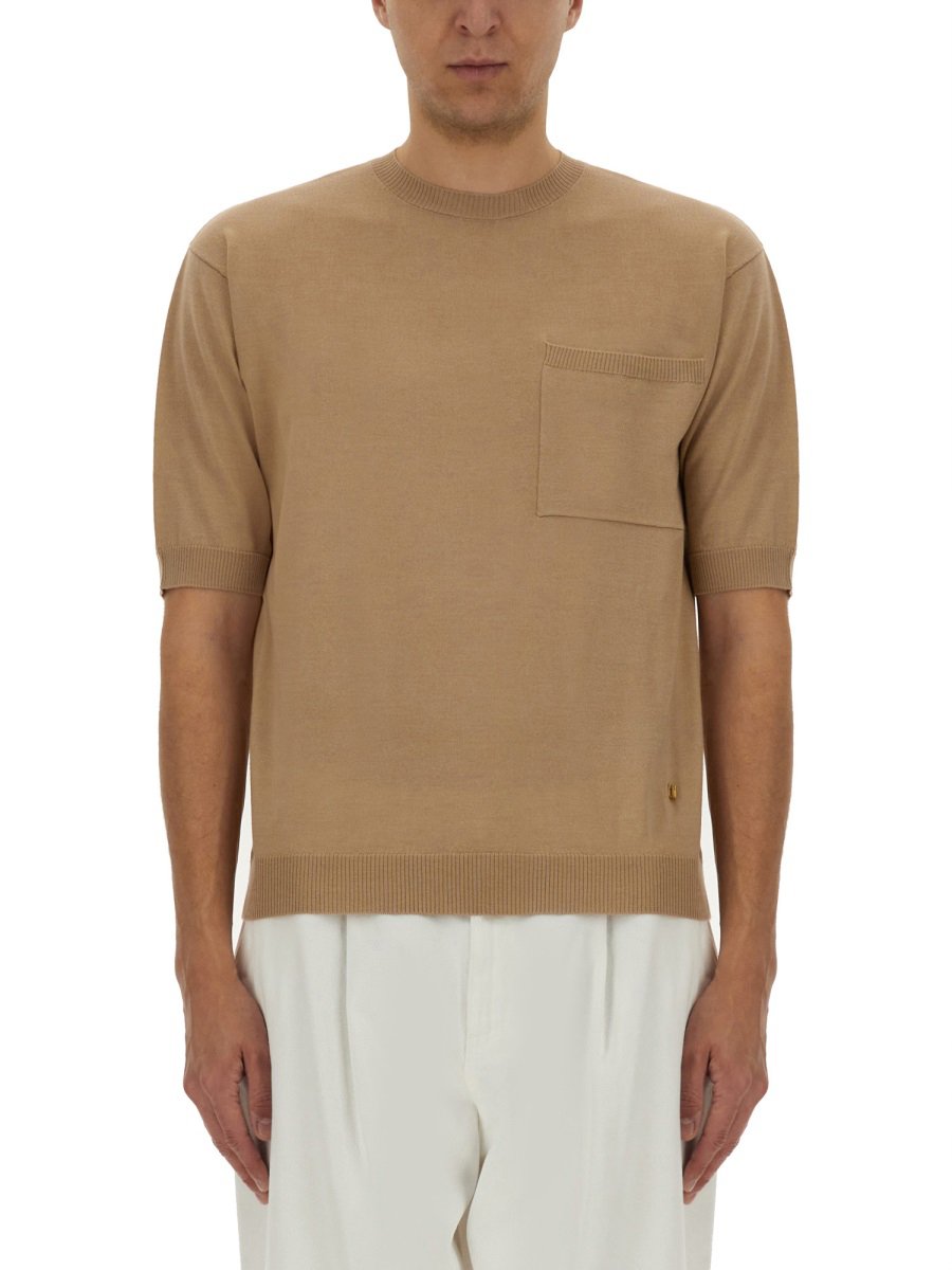 Moschino WOOL AND SILK SWEATER Beige