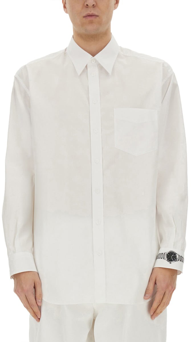 Moschino "WRISTWATCH PRINT" SHIRT Wit