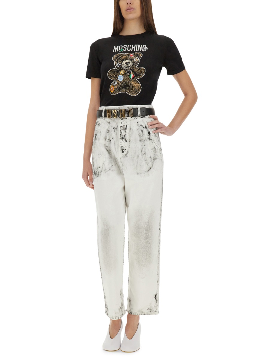 Moschino TEDDY BEAR SWEATER Zwart