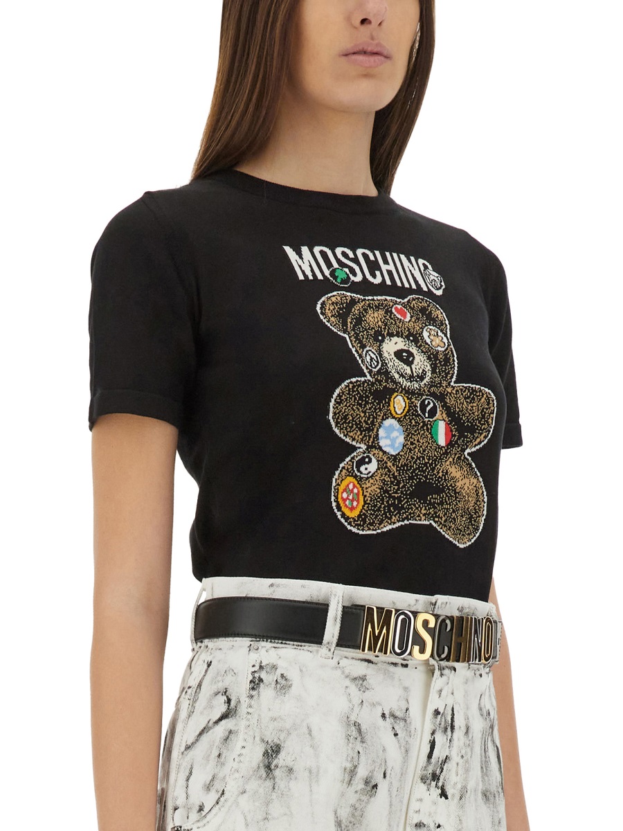Moschino TEDDY BEAR SWEATER Zwart