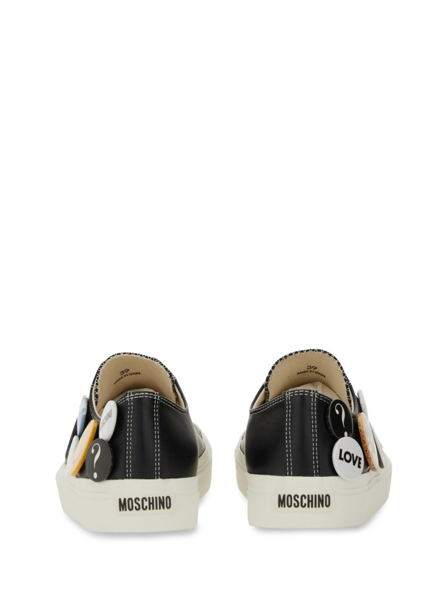 Moschino SNEAKERS WITH PINS Zwart