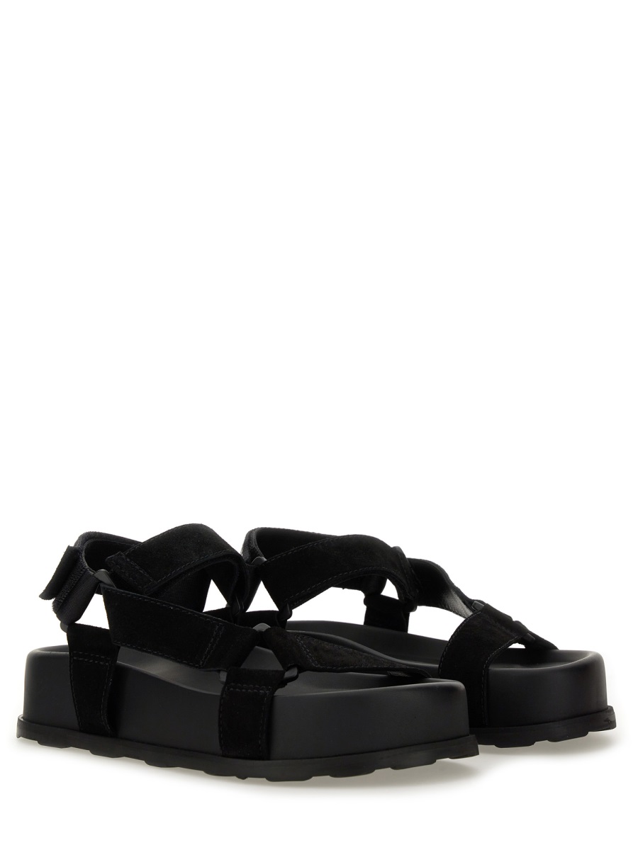 Moschino SANDAL WITH LOGO Zwart