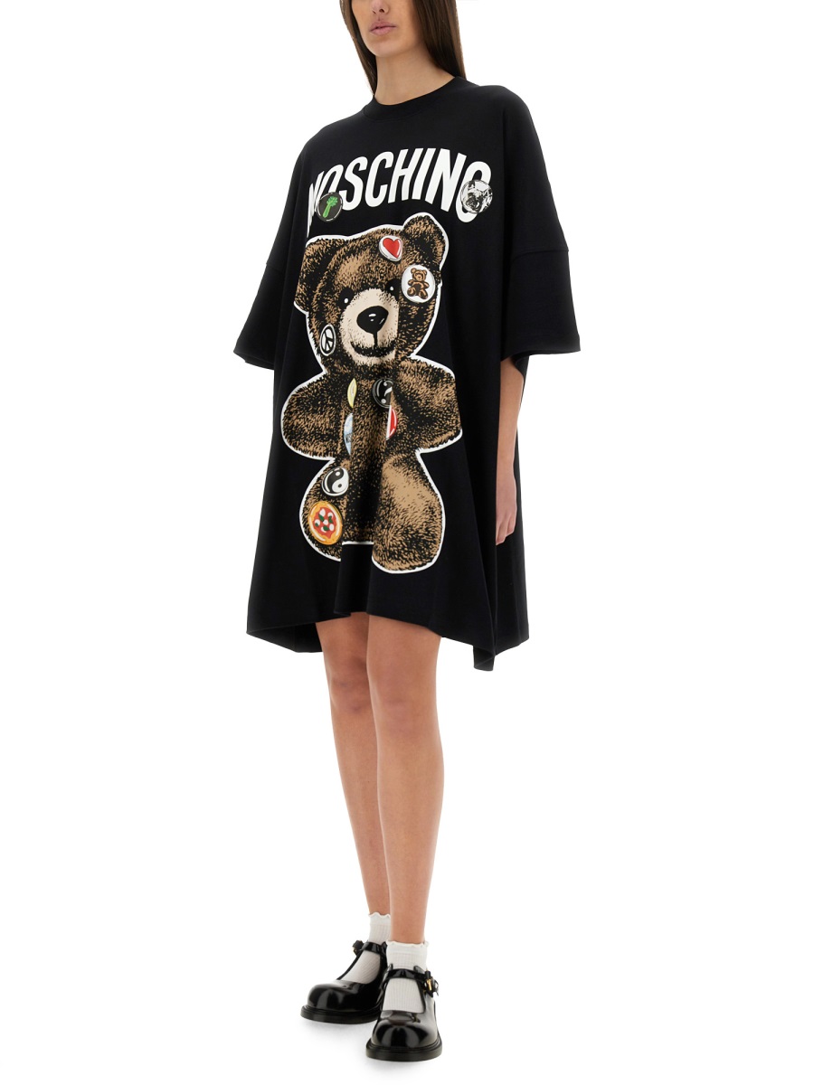 Moschino "TEDDY BEAR" SHORT DRESS Zwart