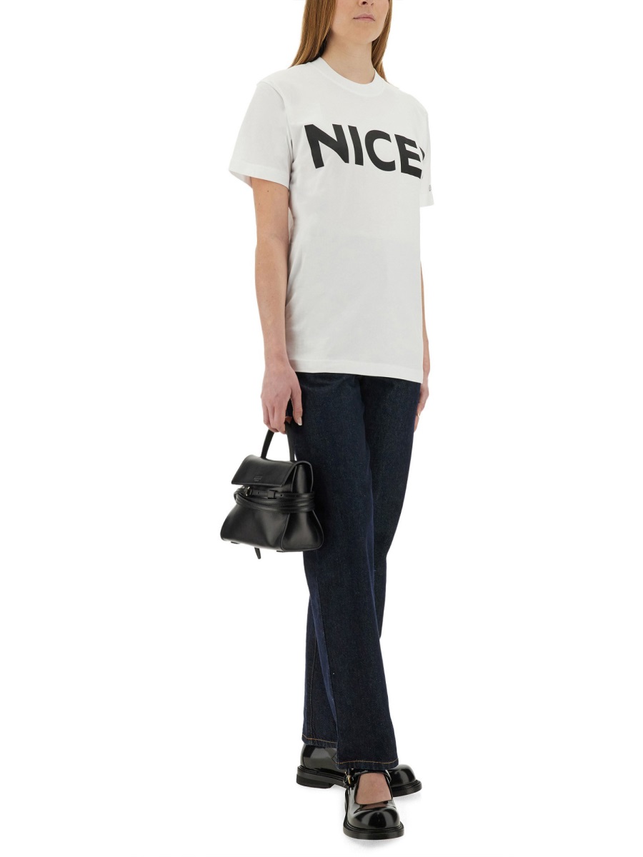 Moschino T-SHIRT "NICE!" Wit
