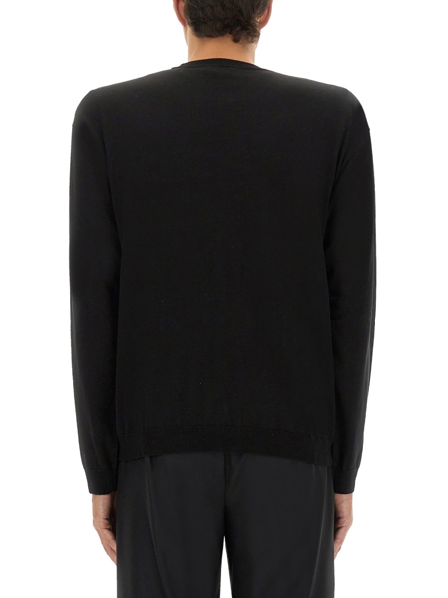 Moschino WOOL AND SILK PULLOVER Zwart