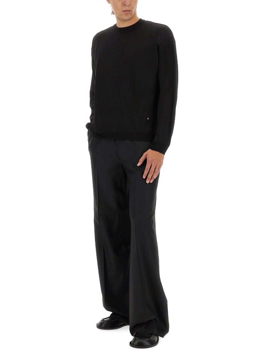 Moschino WOOL AND SILK PULLOVER Zwart