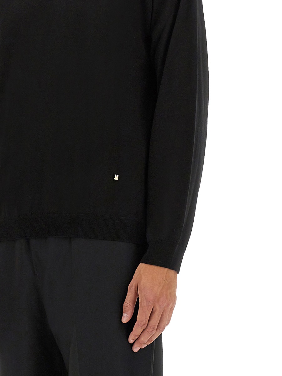 Moschino WOOL AND SILK PULLOVER Zwart