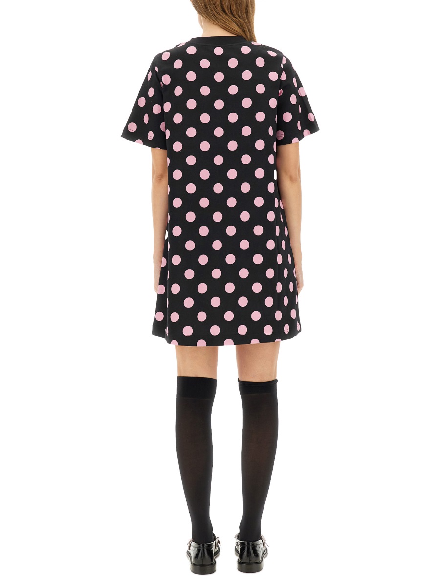 Moschino "TEDDY POLKA DOTS" DRESS Zwart