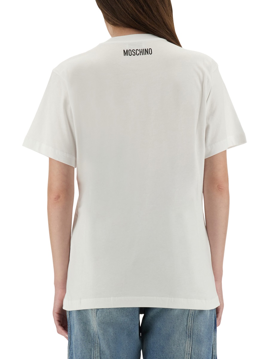 Moschino T-SHIRT WITH PRINT Wit