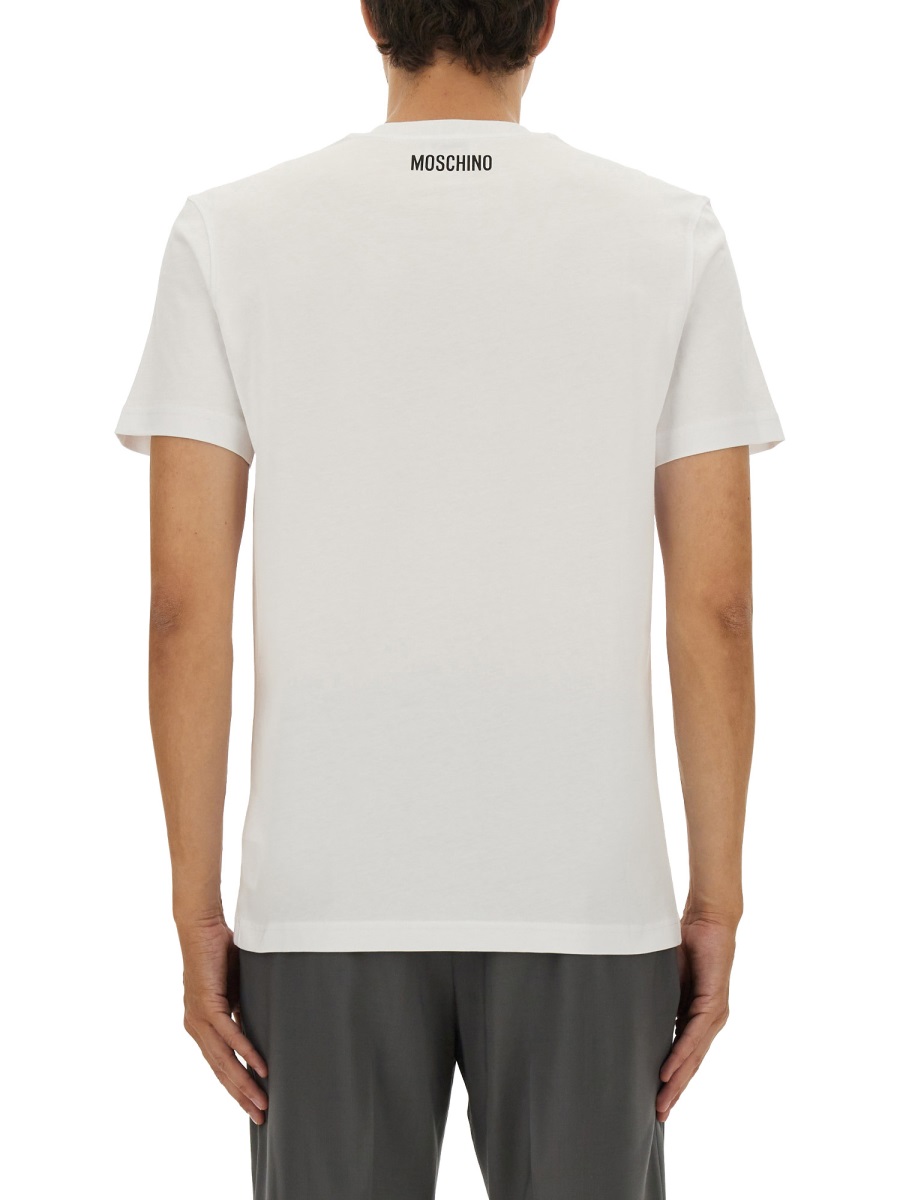 Moschino T-SHIRT WITH LOGO Wit