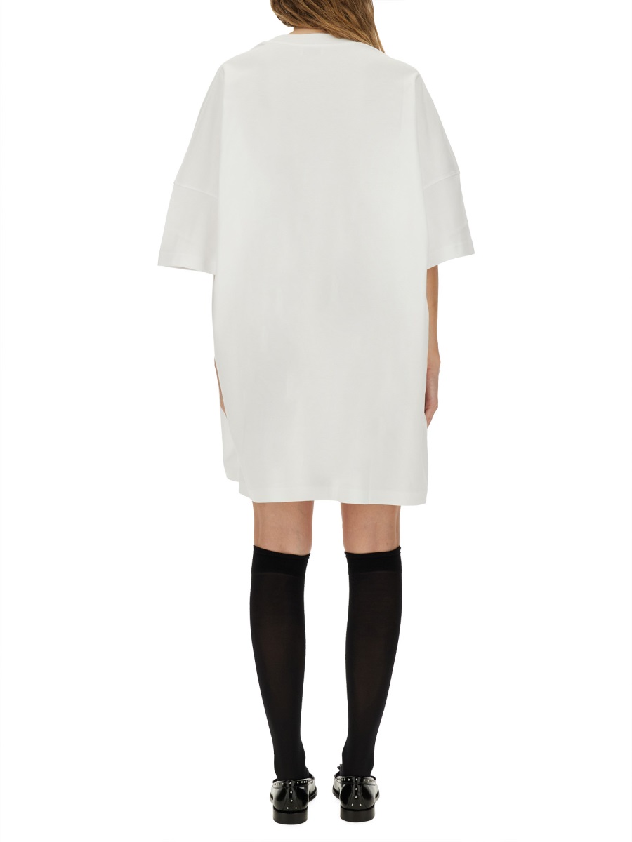 Moschino COTTON INTERLOCK DRESS Wit