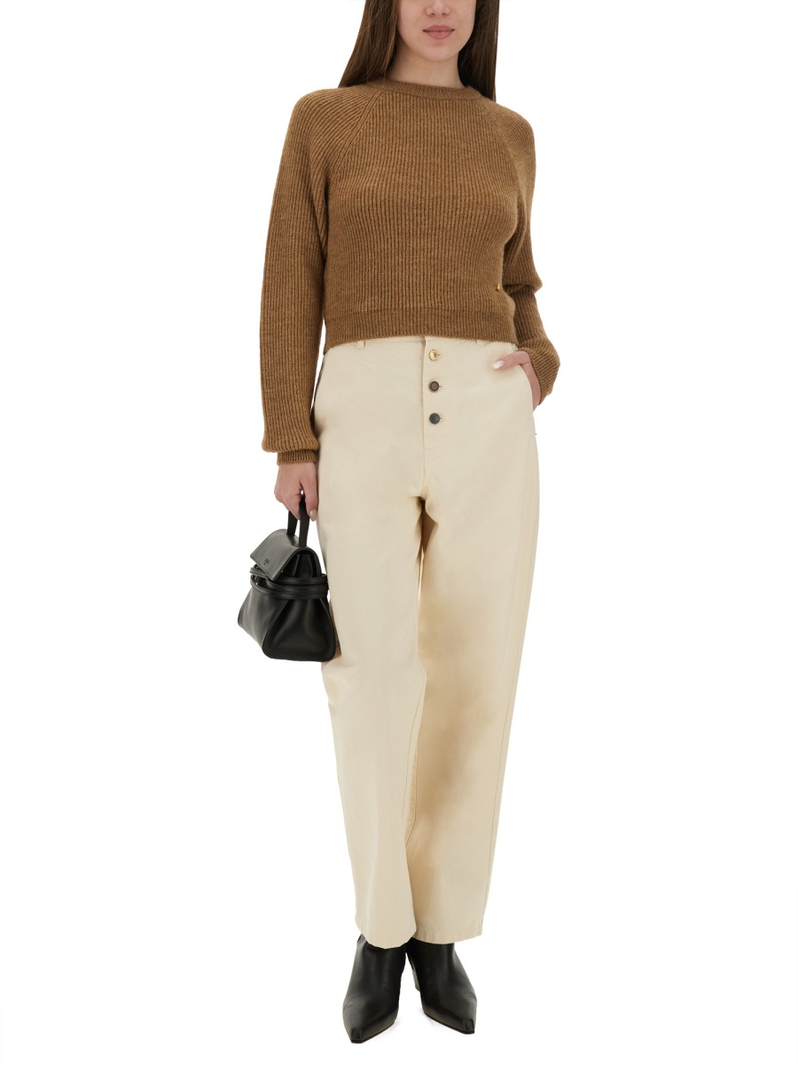 Moschino CROPPED SHIRT Bruin