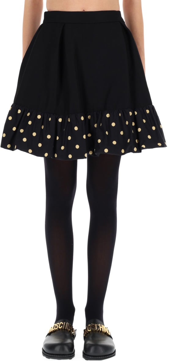 Moschino "POLKA DOTS" SKIRT Zwart