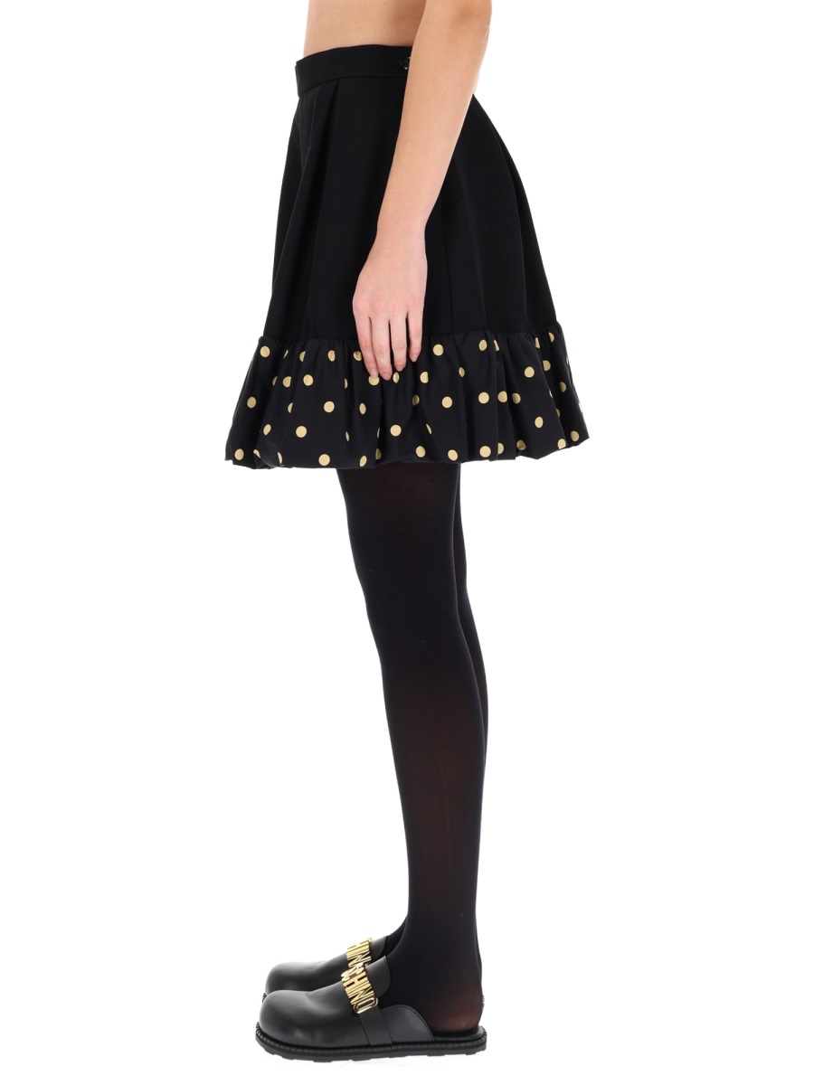 Moschino "POLKA DOTS" SKIRT Zwart