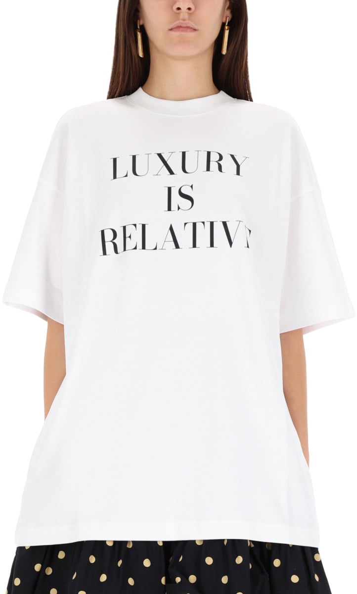 Moschino T-SHIRT WITH PRINT Wit