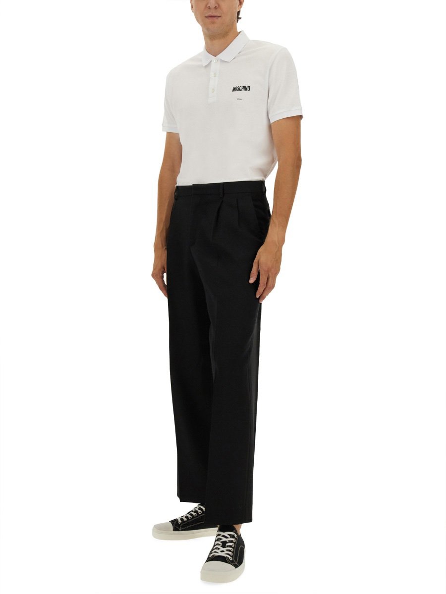 Moschino COTTON PIQUE POLO Wit