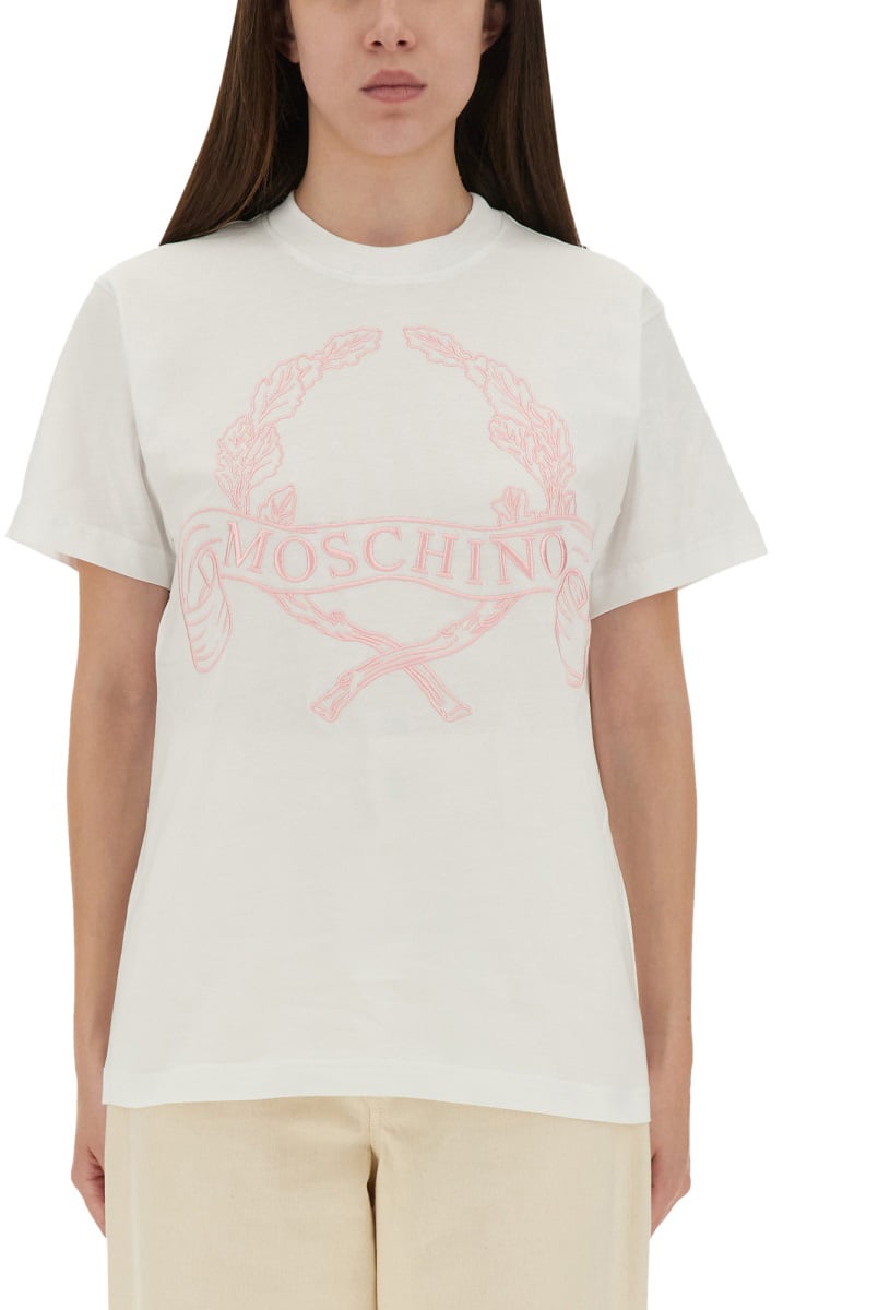 Moschino T-SHIRT WITH EMBROIDERY Wit