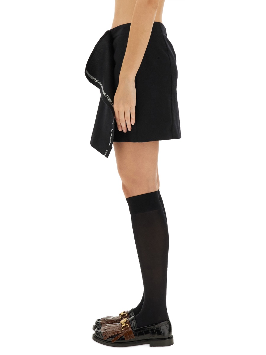 Moschino WOOL WRAP SKIRT Zwart