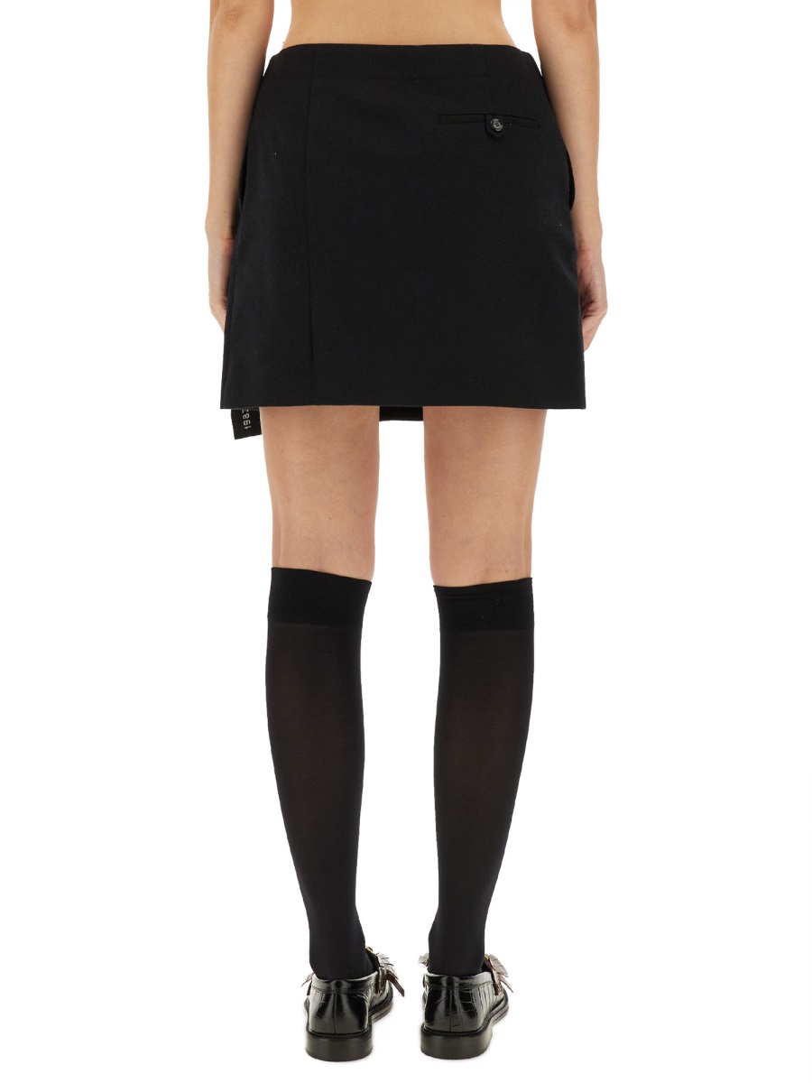 Moschino WOOL WRAP SKIRT Zwart