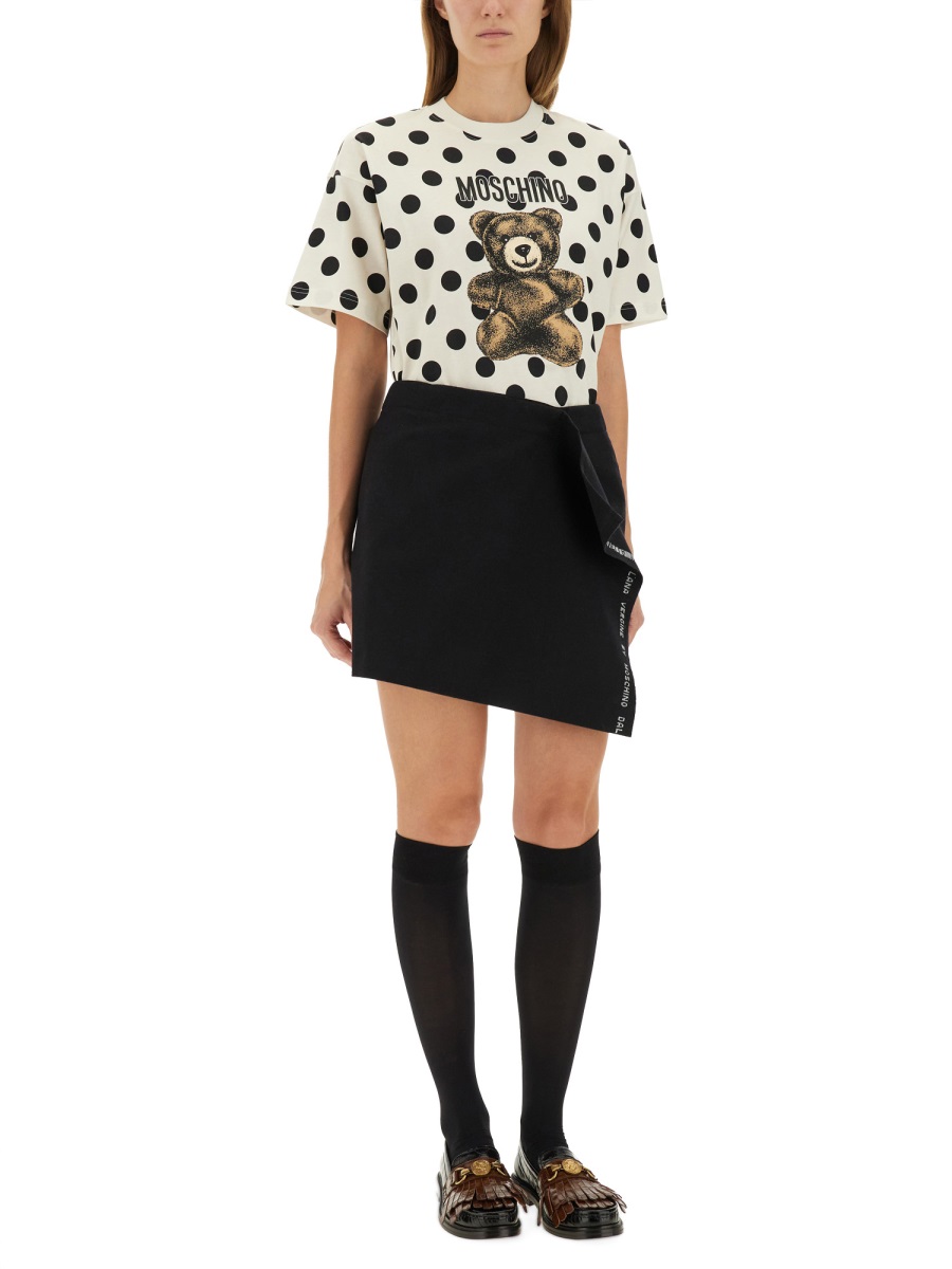 Moschino WOOL WRAP SKIRT Zwart