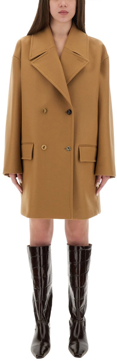 Moschino DOUBLE-BREASTED COAT Beige