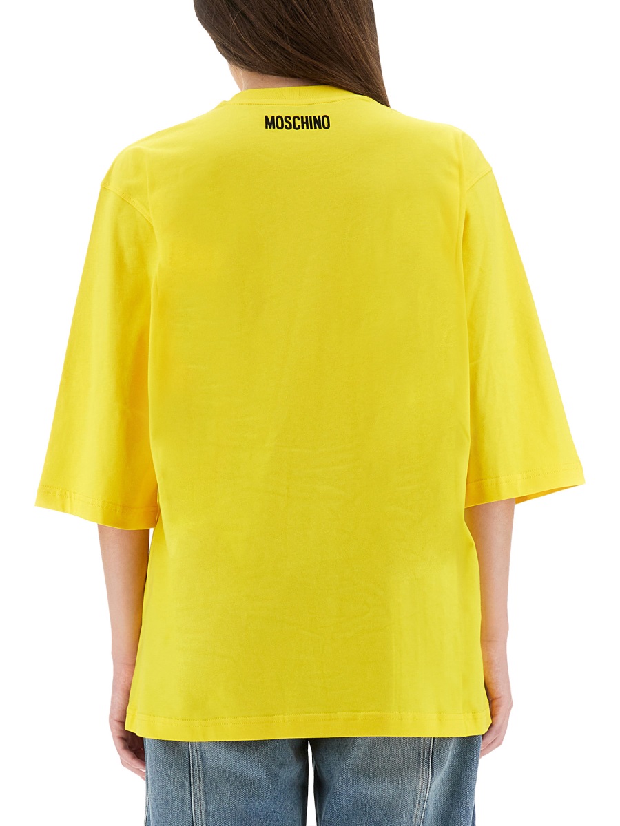 Moschino "SMILE" T-SHIRT Geel