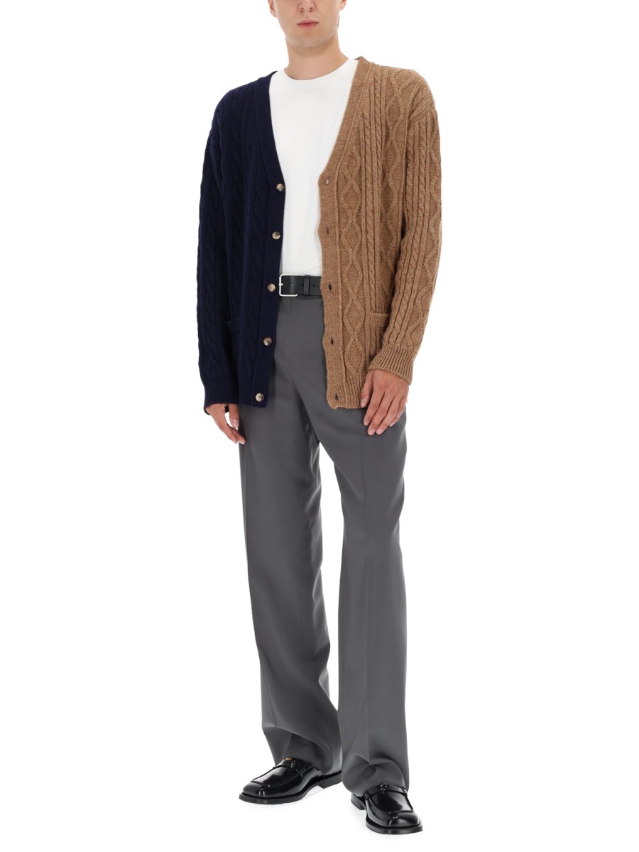 Moschino BICOLOR CARIDIGAN Bruin