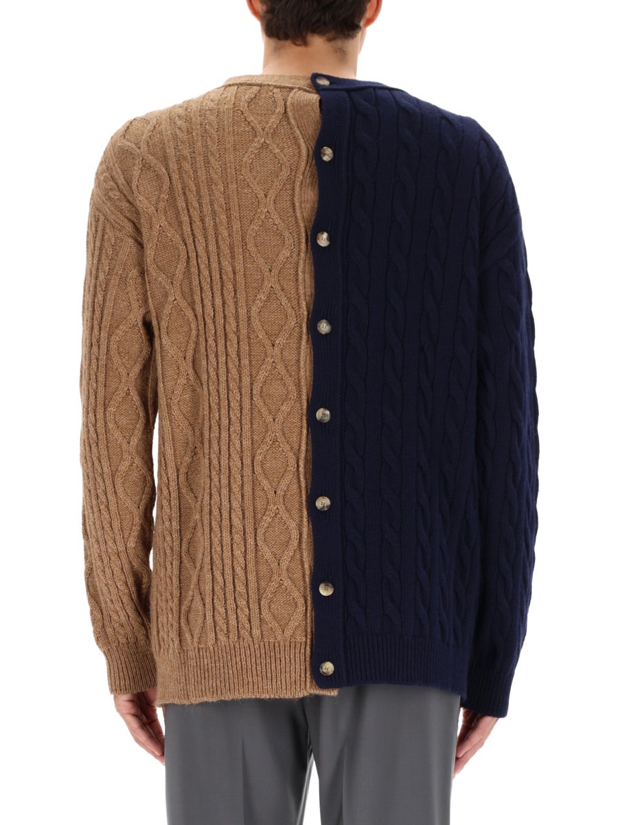 Moschino BICOLOR CARIDIGAN Bruin