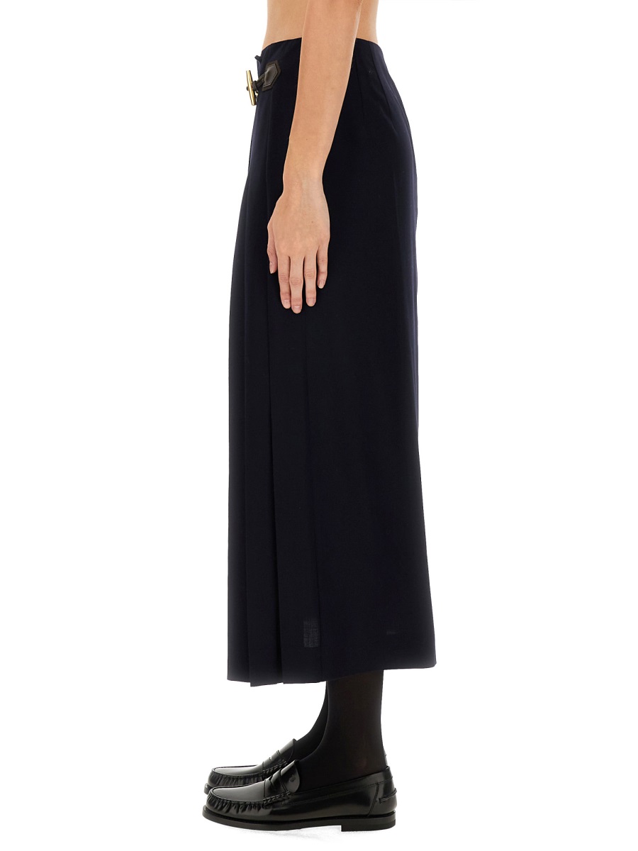 Moschino MIDI SKIRT WITH TOGGLE Blauw