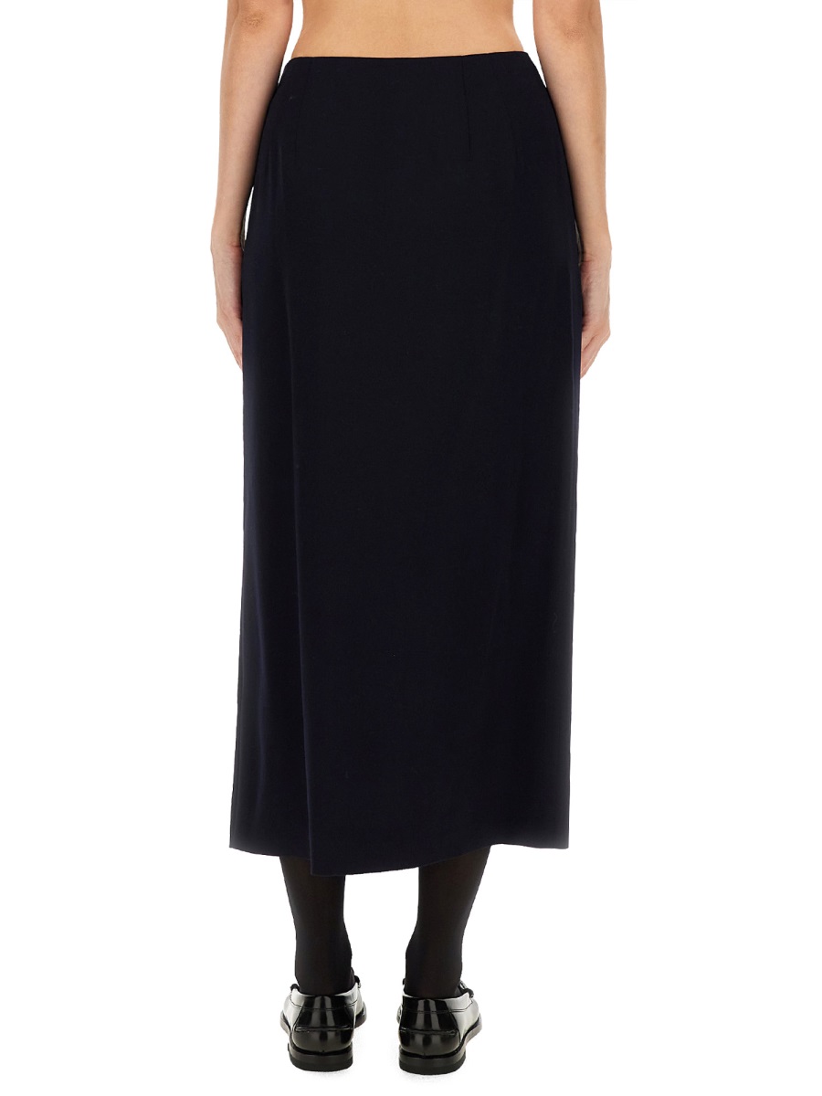 Moschino MIDI SKIRT WITH TOGGLE Blauw