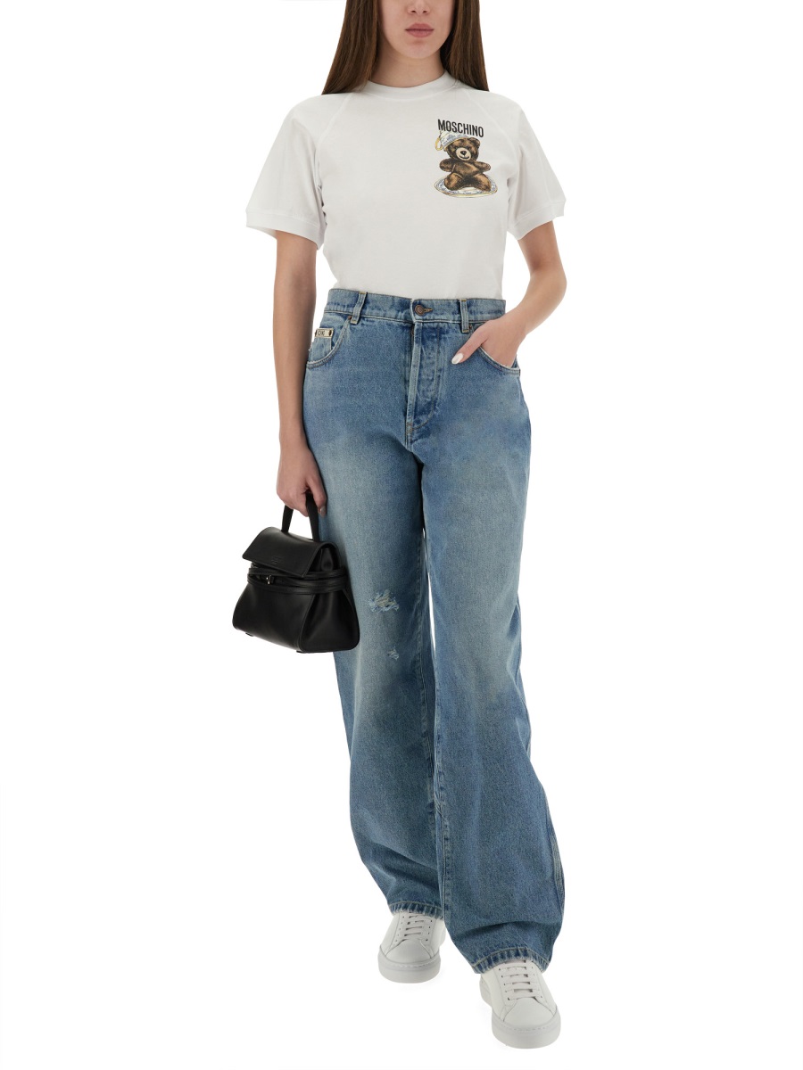 Moschino T-SHIRT WITH "TEDDY" PRINT Wit