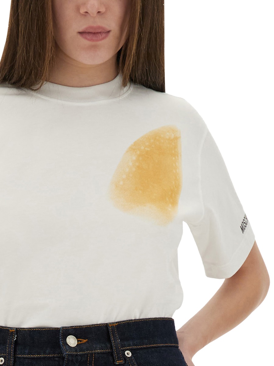 Moschino T-SHIRT "TOO MUCH IRONY!" Wit