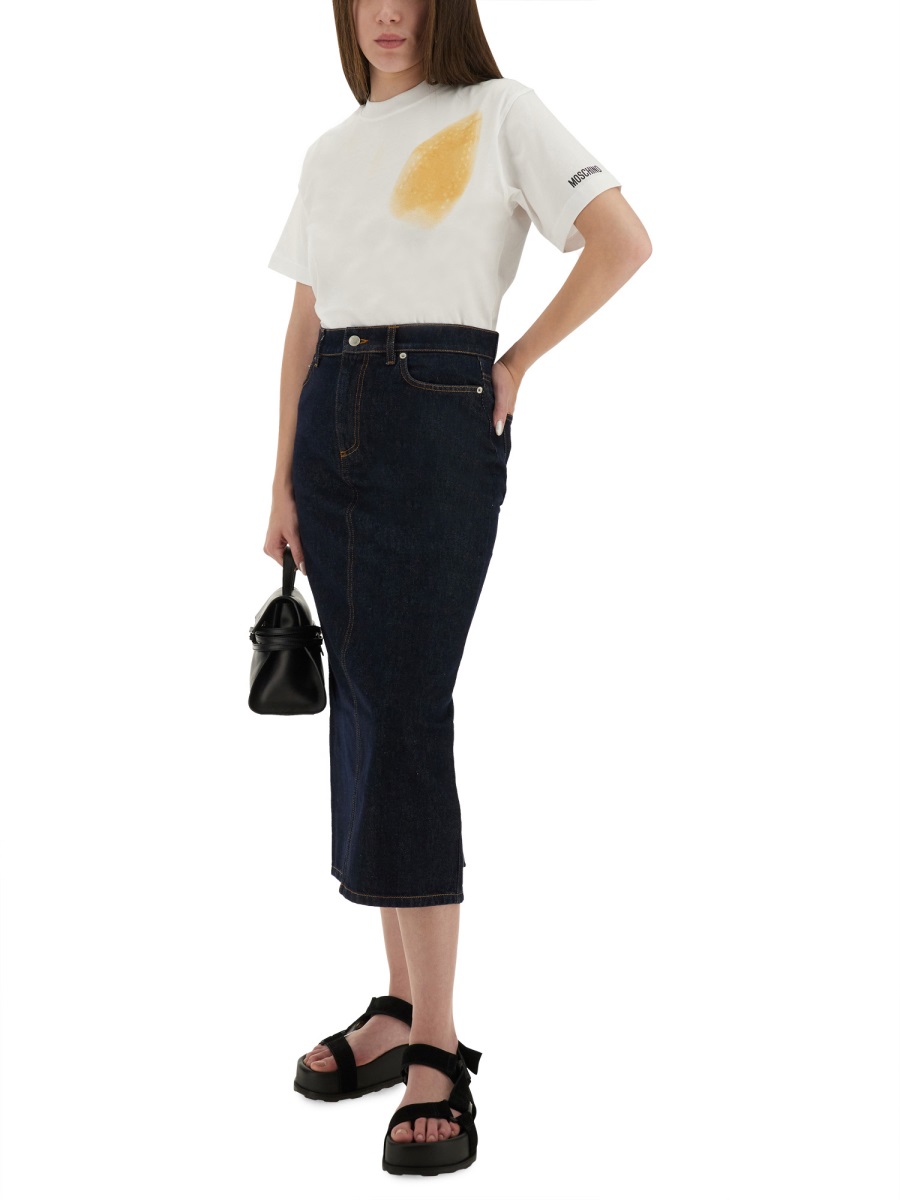 Moschino T-SHIRT "TOO MUCH IRONY!" Wit