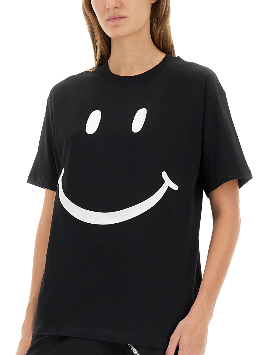 Moschino "SMILEY" T-SHIRT Zwart