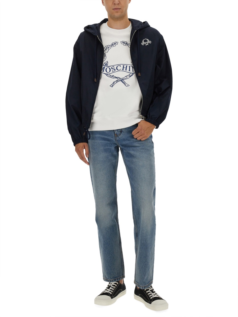 Moschino NYLON JACKET Blauw