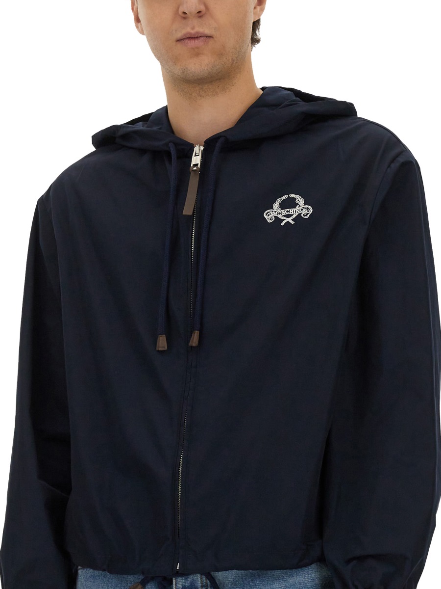 Moschino NYLON JACKET Blauw