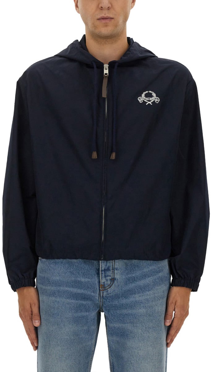 Moschino NYLON JACKET Blauw